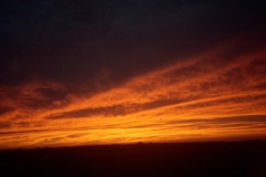 Sunset from the 'Ghan